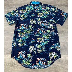 Star Wars Yoda Print Hawaiian Shirt Fun Design With Yoda Size Extra Small